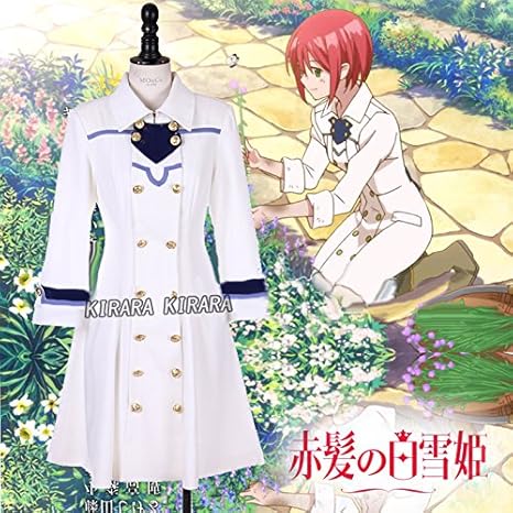 Amazon コスプレ衣装 赤髪の白雪姫 白雪 しらゆき 風 コート ハロウィーン コスチューム イベント 変身 変装 女性mサイズ コスプレ 仮装 通販