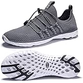 DLGJPA Men's Lightweight Quick Drying Aqua Water Shoes Athletic Sport Walking Shoes