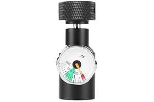 Felenny Paintball Co2 ASA Adapter Air Regulator Fill Station Remote On/Off Paintball Tanks Regulators Parts 3000psi Gauge