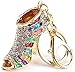 RoseSummer Crystal Shoe High Heel Keyring Rhinestone Purse Charm Pendant Bag Key Chain Gift (multicolor)