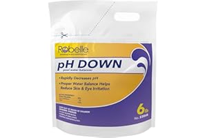 Robelle 6-Pounds Premium pH Down for Pools, Concentrated Sodium Bisulfate, Made in USA