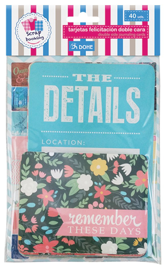 DOHE 18135 - Pack of 40 Double Sided Cards