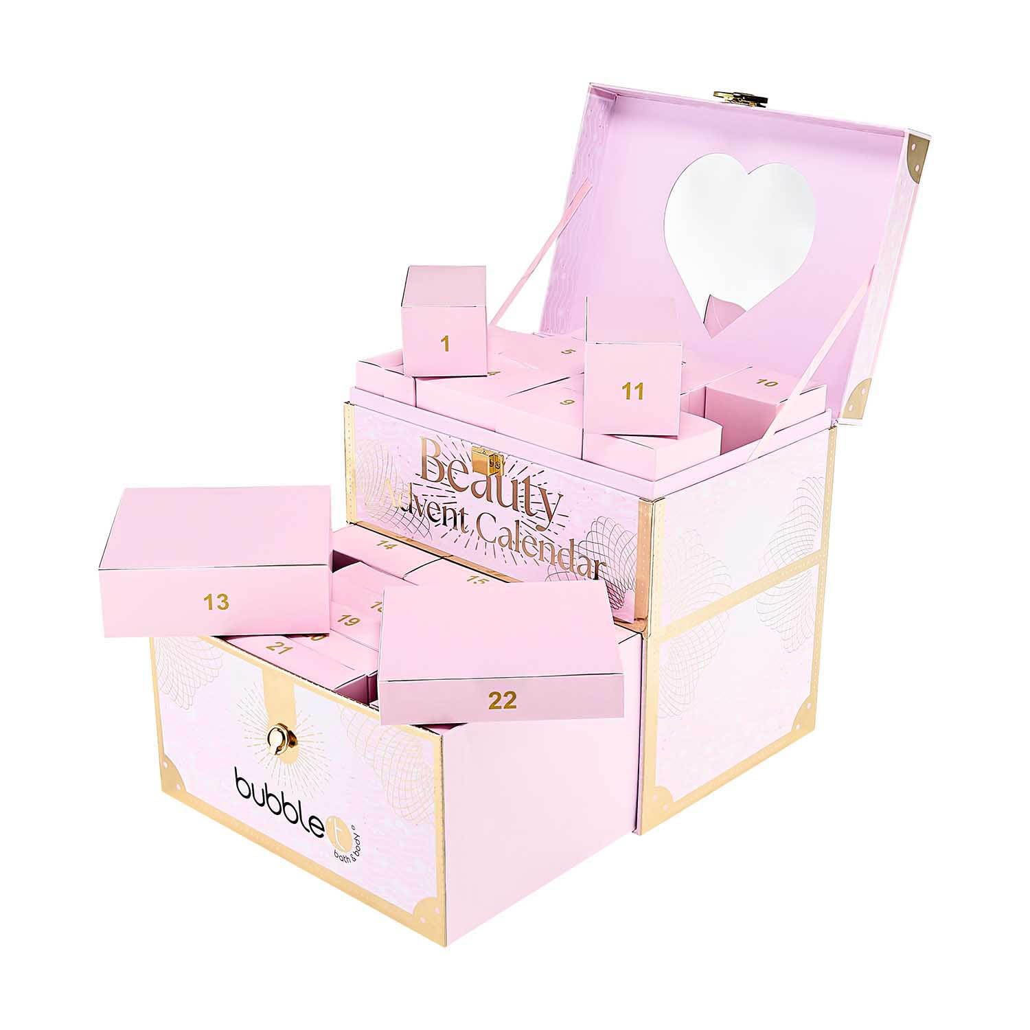 Bubble T Beauty Advent Calendar 2025 – 24 Luxury Bath & Body Surprises | Set for Women, Teens & Girls | Includes Bath Bombs, Shower Gel, Body Lotion & More