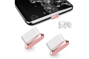 TITACUTE USB Type C Anti Dust Plug 2 Pack, USB C Port Plug Dust Cover with Mini Carrying Box Dust Cap Plugs USB C Port Caps Protectors for Samsung Galaxy S23 Ultra A53 S20 FE S21 S22 OnePlus Rose Gold