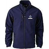 dunbrooke Men's Navy Chicago Bears Softshell Fleece Full-Zip Jacket