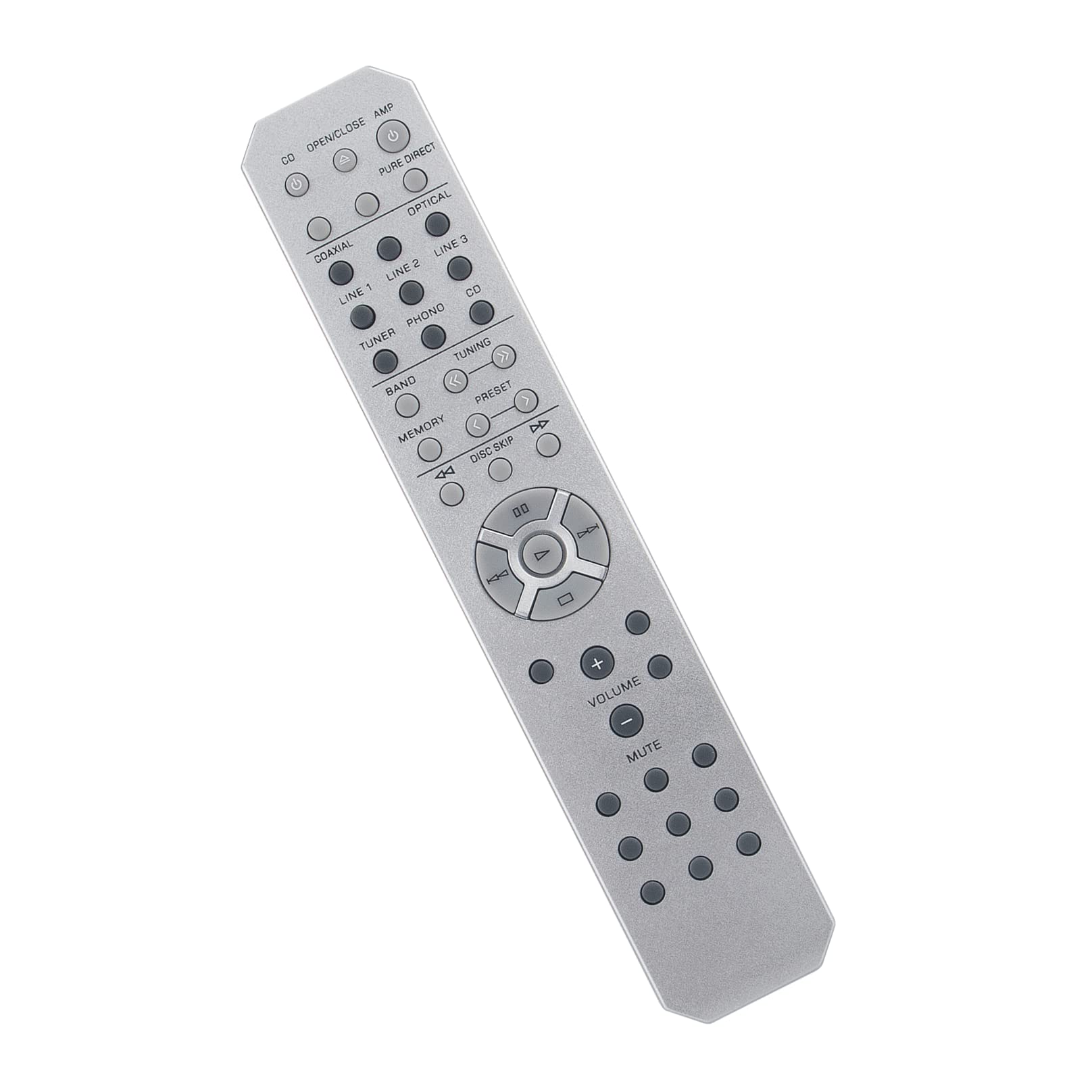 RAS13-ZN04290 Replacement Remote Control - VINABTY - compatible with Yamaha Receiver RAS13 ZN04290 Remote Control RAS13ZN04290 A-S301 AS301 A-S501 AS701 A-S701