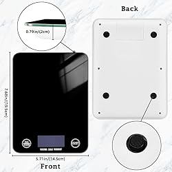 UMIRIKO Black Kitchen Digital Scale Weight Grams