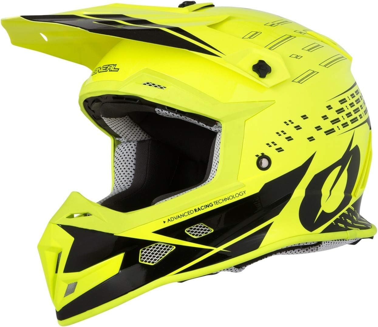 yellow mx helmet
