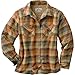Legendary Whitetails Womens Flannel Shacket Sherpa Lined Plaid Shirt Jacket Warm Fleece, Rustic, LRG