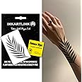 INKARTLINK Semi Permanent Tattoo, Temporary Tattoo, party tattoo, beautiful and realistic design, fun tattoo experience, cruelty-free, non-reflective, waterproof (Palm Leaf)