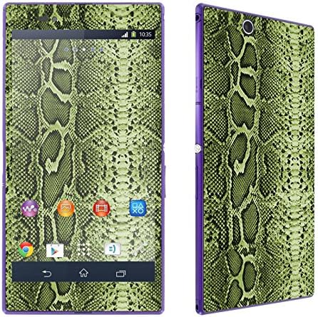 Sony Xperia Z Ultra LTE C6806 Phone Skin - [SkinGuardz] Full Body Scratch Proof Vinyl Decal Sticker with [WallPaper] - [Green Snake] for Sony Xperia Z Ultra LTE C6806