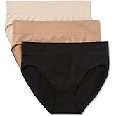Warner's womens Warners® Blissful Benefits No Pinching No Problems® Dig-free Seamless Stretch 3-pack Bikini Wrw251bk10