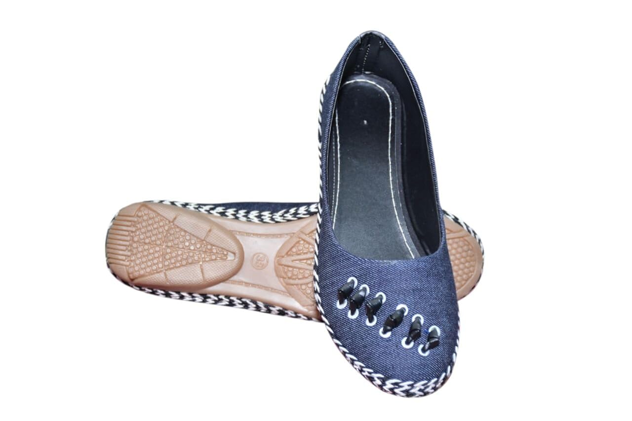 remson india women's black denim bellies