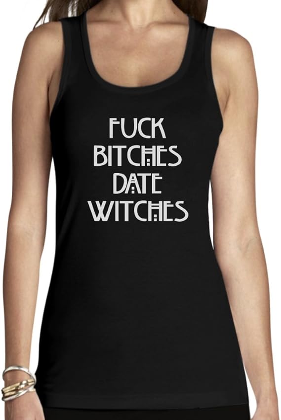 Shirtgeil Fuck Bitches Date Witches Damen Tank Top Lustige Spruche Amazon De Bekleidung