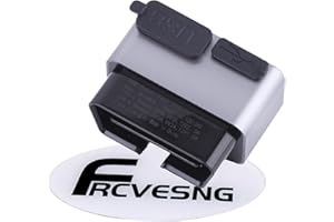 FRCVESNG Car OBD Power Adapter, OBD Male to Type-C USB Female Charger DC12‑24V OBD Car Charger for Mobile Phones, Dash Camera