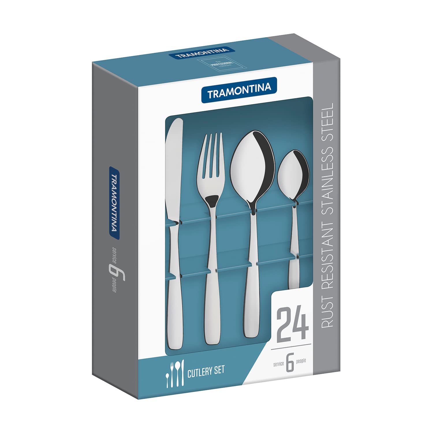Tramontina Stainless Steel Cutlery Set (24 Pcs.)