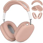 Case for Airpods Max Headphones, Ear Pad Case Cover/Ear Cups Co ver/Headband for AirPods Max (USB-C/Lightning)(2024/2020), Silicone for Apple Airpod Max, Accessories Cases(Milk Tea)