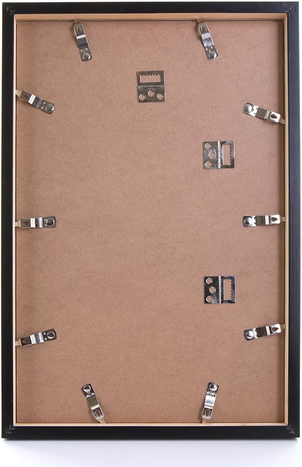 Kenro Senator Black Wood Double Photo Frame with White Mat for 2 Photos 8x6 inch / 15x20cm - SNF1520B/2, Double 8x6" / 15x20cm - Image 4