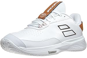 Babolat Men's SFX Evo All Court Wimbledon Limited Edition Tennis Shoes (White/After Dark)