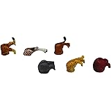 Safari Animal Butt Magnets for Refrigerator - 6 Pack for Animal Lovers, Pet Enthusiasts and Office Decoration - Tiger, Giraffe, Leopard, Lion, Hippo & Rhino (Safari Animal Magnets)