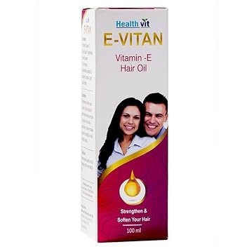 Healthvit E-vitan Vitamin E Hair Oil, 100 Ml