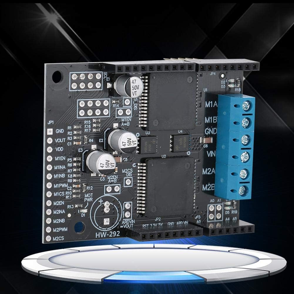 Sharainn DC Motor Drive Module, VNH5019 Dual-Channel DC 30A High Current Drive Module Board with Self-Voltage Protection, DC Motor Drive Board - Image 5