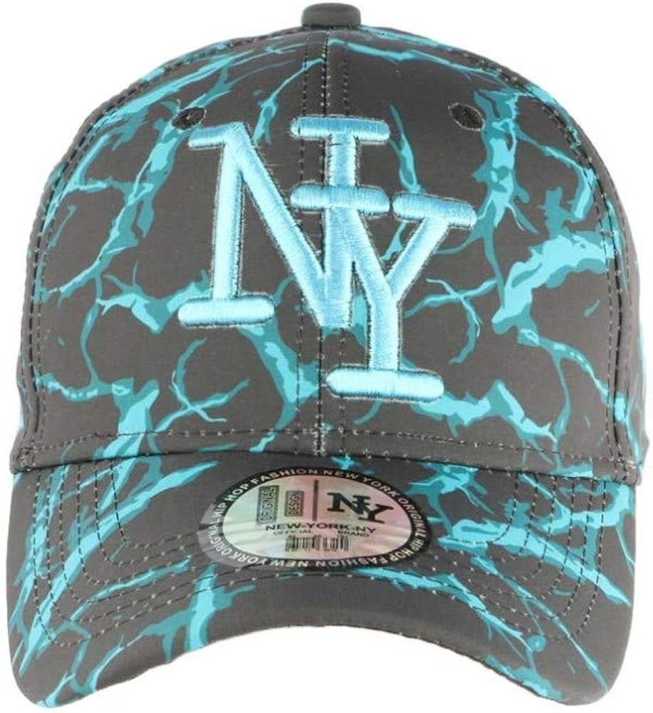 Casquette Enfant Bleue Et Noire Spider Fashion Ny Baseball De 7 A 12 Ans Garcon Garcon Accessoires