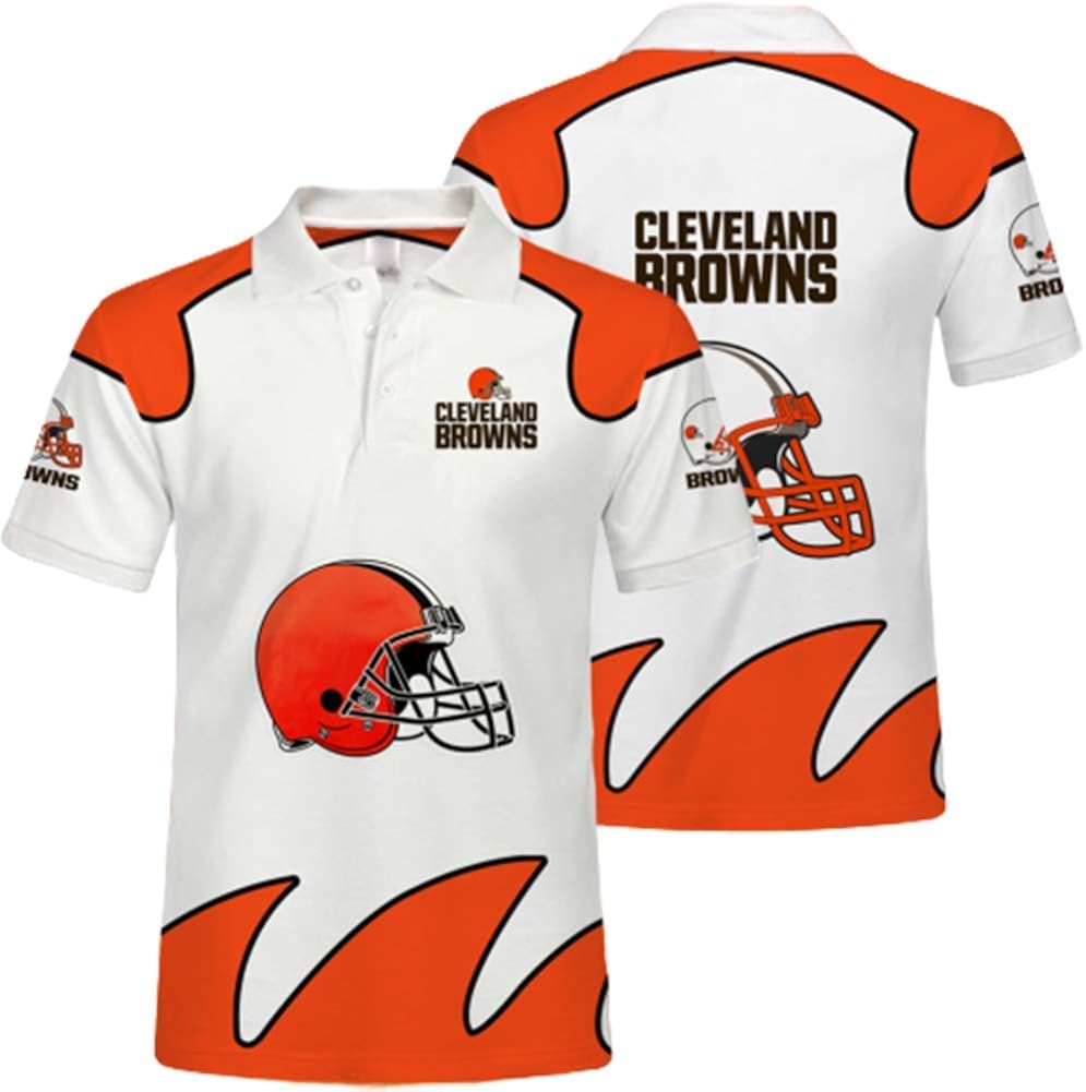 SryWj Cleveland Browns Polo shirt, team supporter's Tshirt, summer