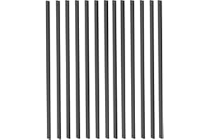 HZIU Deck Balusters,25 Pack Black Staircase Baluster with Screws, 26" Metal Deck Spindles and Stairs Railing, Stylish Deck Railing for Outdoor Stair Deck Porch