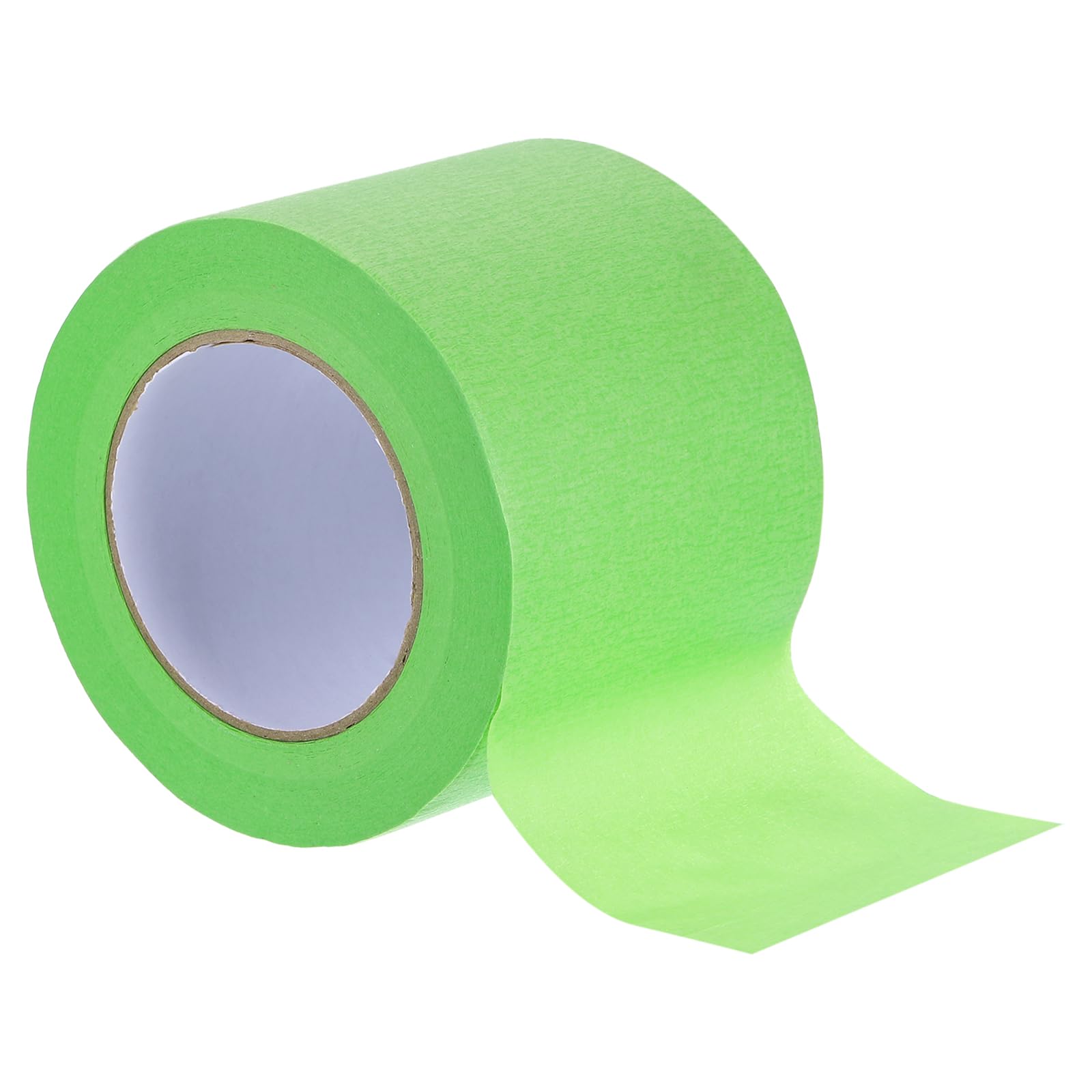 Rebower Masking Tape Green Painters Tape Paper Tape [for Crafts DIY Walls Painting Packing Automotive Home Decoration Teaching]- 4 Inch x 60 Yards/1 Roll