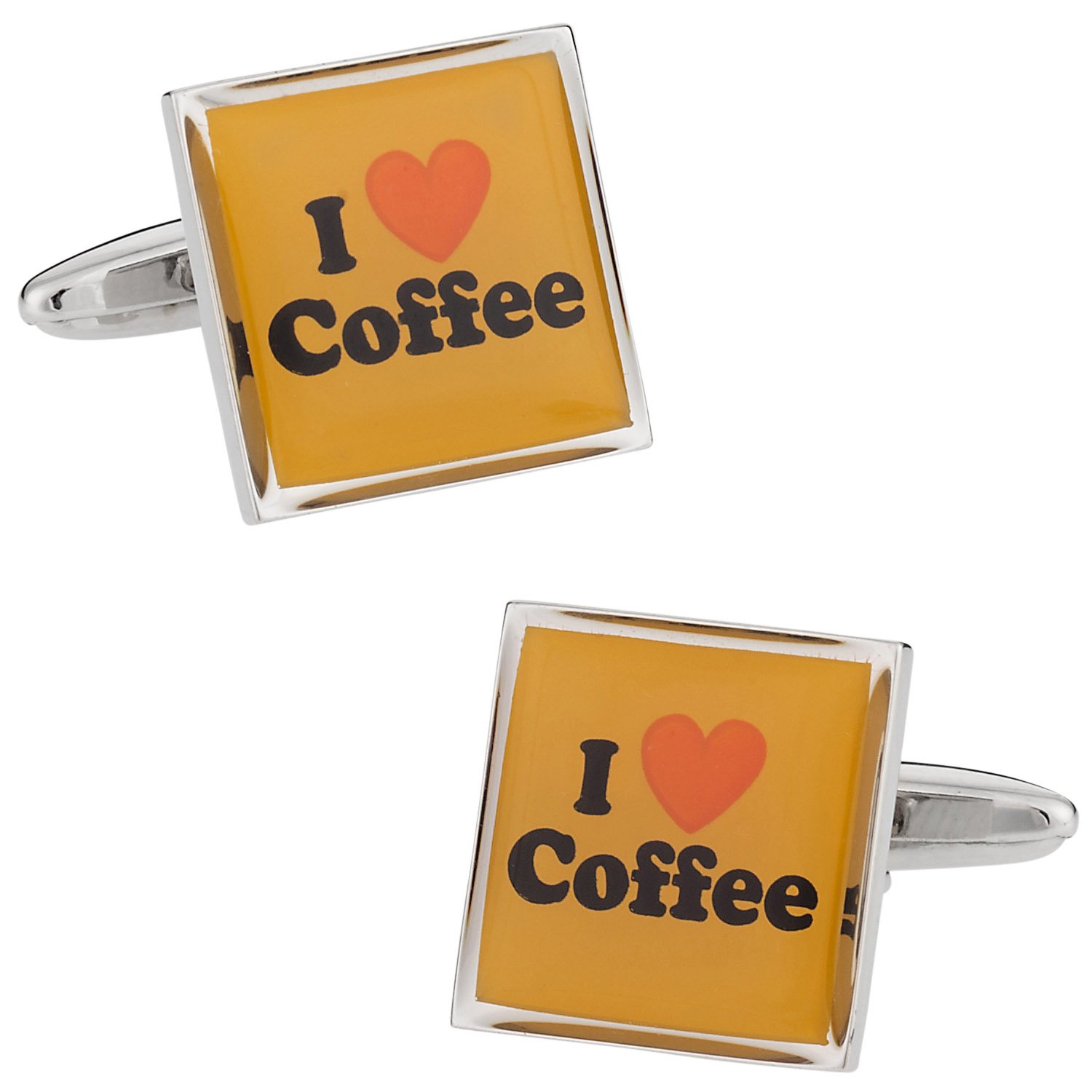 Cuff-Daddy I Love Coffee Cufflinks Cuff Links