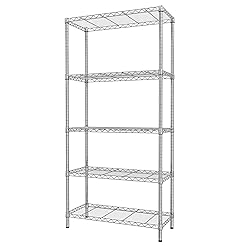SINGAYE 5-Shelf Adjustable, Heavy Duty Storage