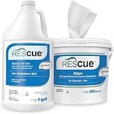 REScue Gallon Disinfectant and Wipes Bucket &ndash; Disinfectant for Vets &ndash; Designed to Clean Kennels, Litter Boxes &amp; More