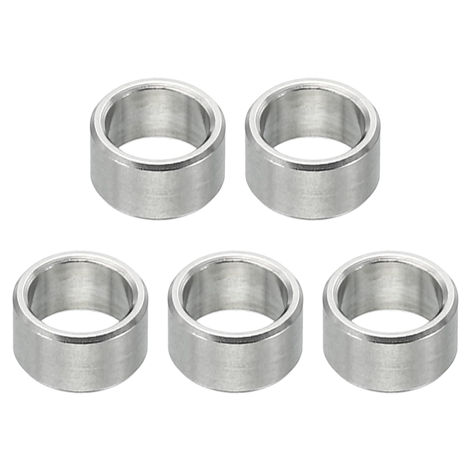 PATIKIL M6 Stainless Steel Spacers, 5 Pcs Metal Spacer Stainless Steel 6.1mm ID x 8mm OD x 4mm L Stainless Steel Spacer Screw Standoff Round for 1/4" or M6 Screw Bolts
