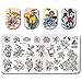 BORN PRETTY Template Stamping Plate Flower Rectangle manicuring Nail Art Image Plate BPL-67