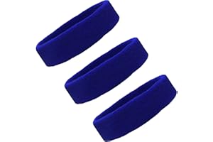 Kenz Laurenz Sweat Bands/Headbands for Women Men Elastic Headband Sports Sweatbands Athletic Stretchy Head Band Workout Running Basketball Moisture Wicking Terry Cloth Set Sweat Hair