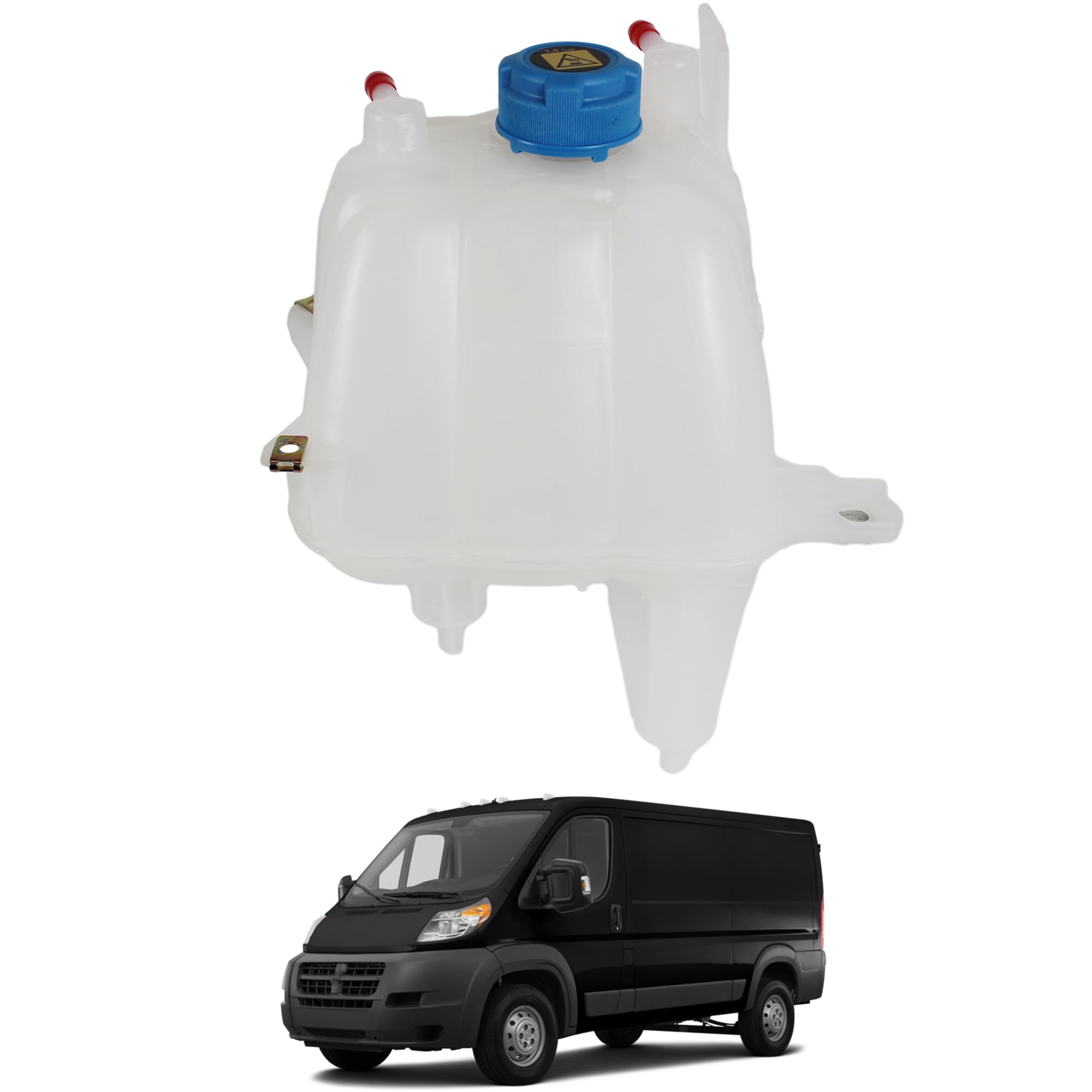 Photo 1 of YzusGomumu Upgrade 603-832 Coolant Reservoir Compatible with 2014-2021 Dodge Ram ProMaster 1500 2500 3500 Coolant Recovery Reservoir Replaces# 52014880AA 68097622AA