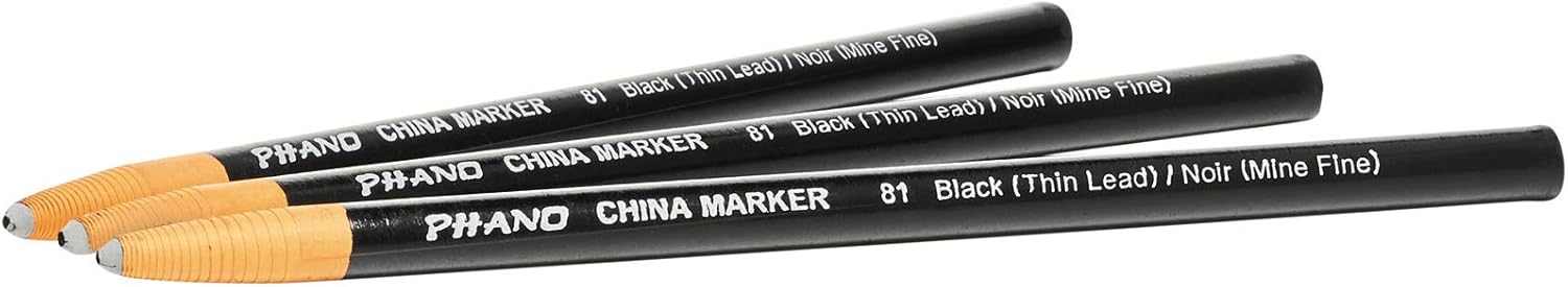 Dixon China Marker, Black, Dozen (00081) : Office Products
