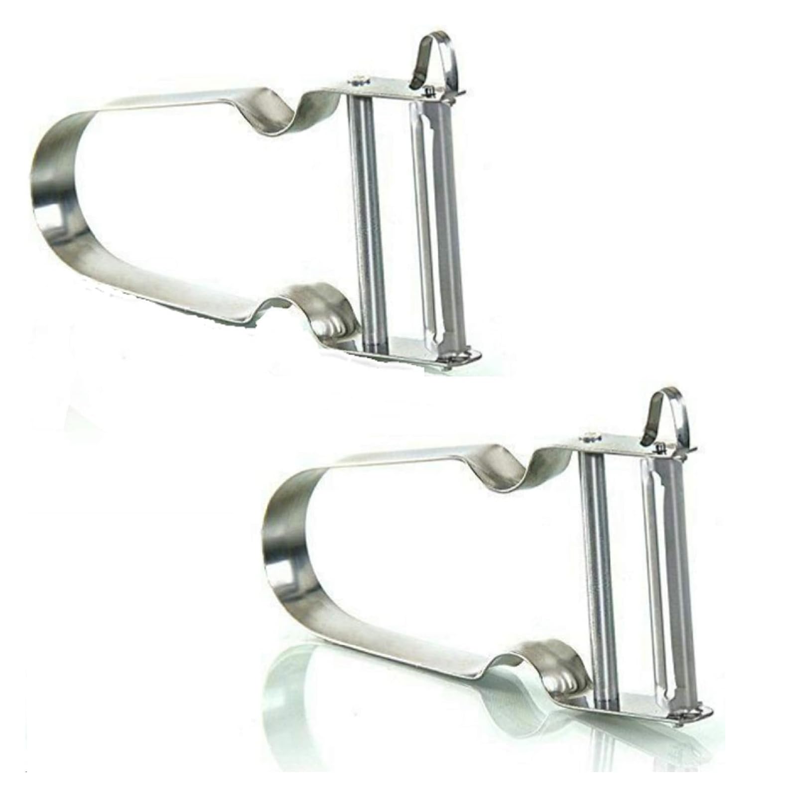 CVNRCLP 2-Pack Stainless Steel Vegetable & Fruit Peelers - French Potato Peeler with Ergonomic Design for Effortless Peeling