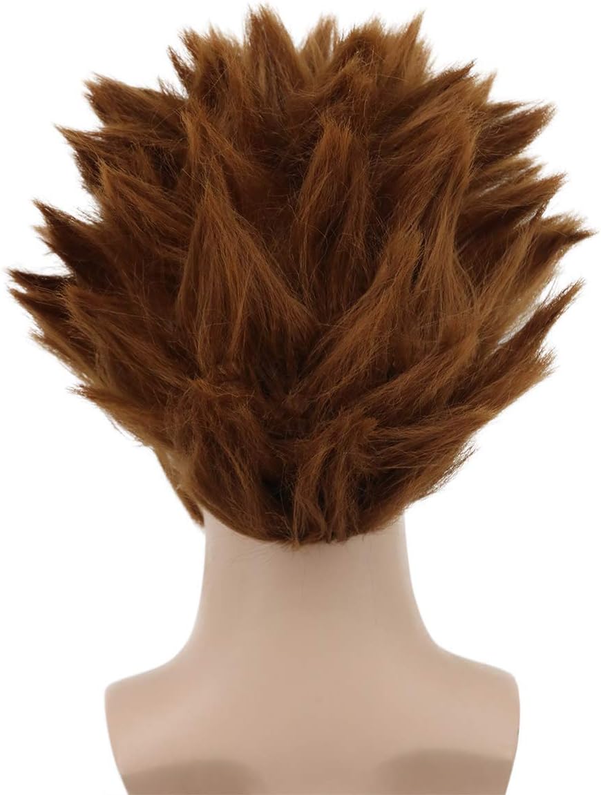 Karlery Mens Short Straight Dark Brown Wig Halloween Costume Cosplay Party Wig - Image 5