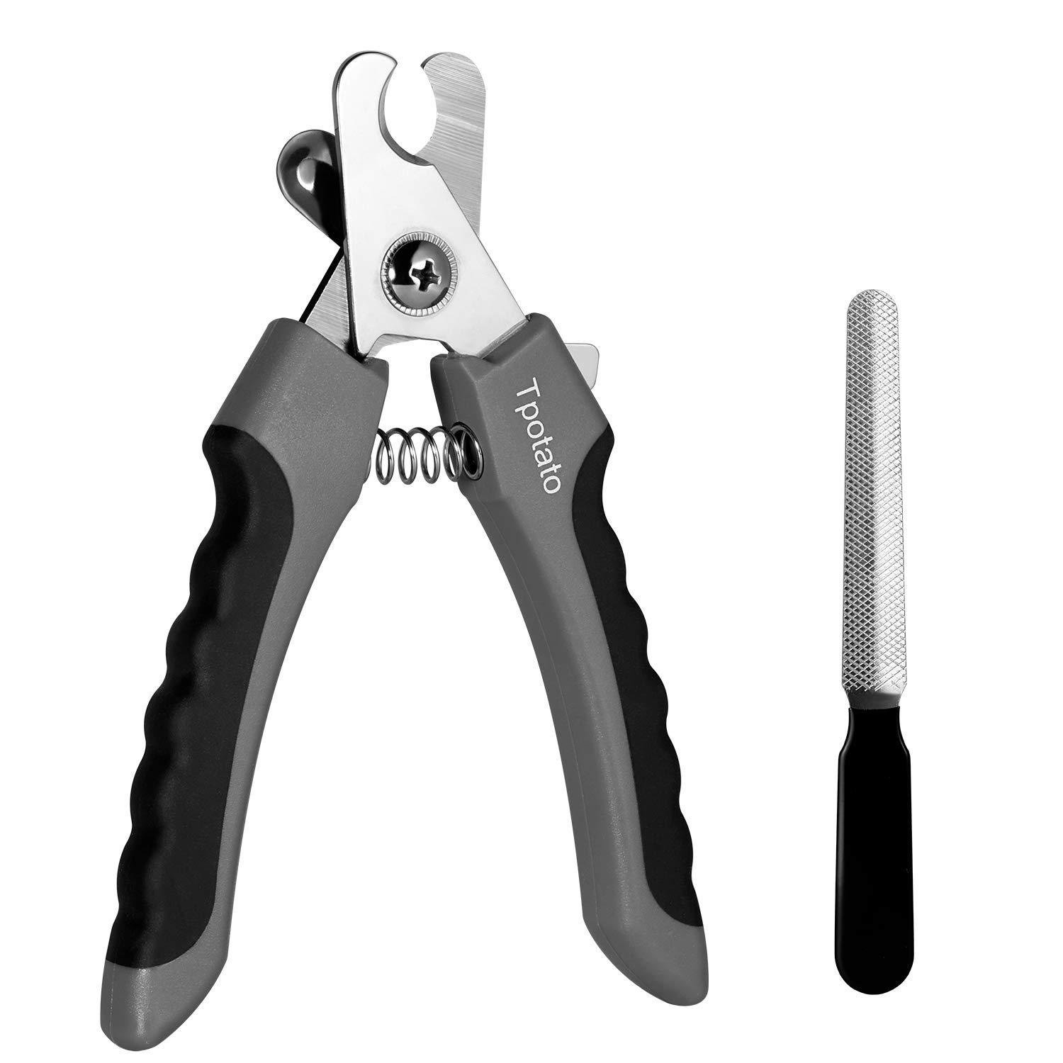 Tpotato Dog nails clippers,Dog Nail Trimmers with Safety Guard for Small Medium Large Breed Dog & Cat to Avoid Over Cutting,Professional Grooming Tool with Quick Sensor and Dog Nail File
