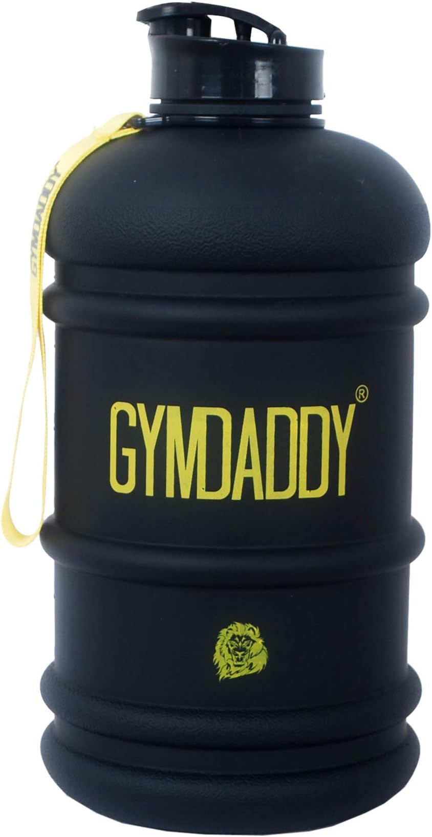 GYMDADDY 2.2 litres BPA Free Sports & Gym Jug/Gallon (Commando Black) - Pop Cap