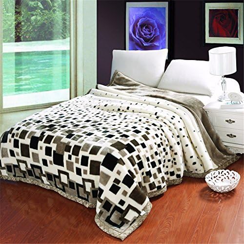 Raschel Blanket Weighted Fleece Napping Throw Snuggle Reduce Anxiety Help Autism Bed Couch Cozy Warm Smooth Heavy Thanksgiving Wedding Christmas Birthday Gift,for Kids Twin,150×200cm 2.4kg