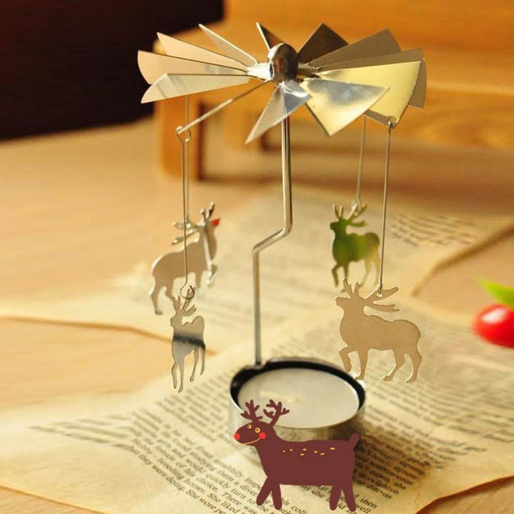 Romantic Tealight Candles Holder, Lotus.flower Rotary