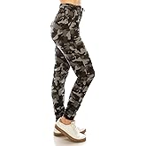 Leggings Depot Premium Women's Joggers Popular Print High Waist Track Pants (S-XL) BAT5
