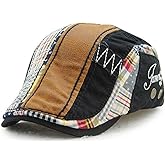 M MOACC Men Beret Hat Cotton Adjustable Newsboy Hats Cabbie Gatsby Cap Driving Flat Caps