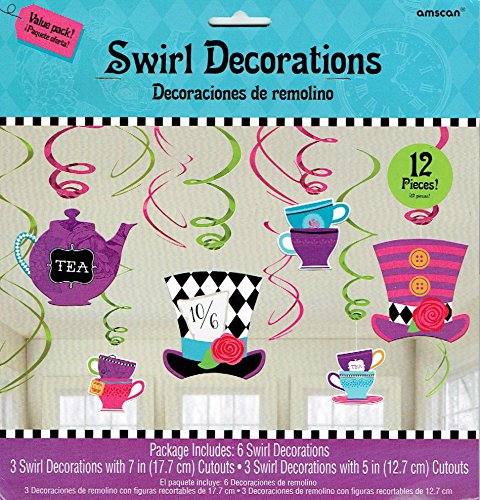 Alice in wonderland mad hatter tea party swirls by amsc…