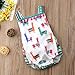 Lamuusaa Newborn Infant Toddler Baby Girls Colourful Alpaca Pattern Tank Tops Summer Bodysuit Romper Jumpsuit (70/0-6M, Multicoloured)