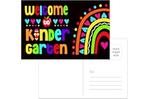 WhatSign Welcome to Kindergarten Postcards, 36 Pieces, Multicolor, 4 x 6 Inches, Great for Back to School Gifts