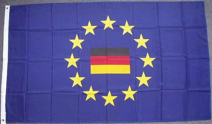 flaggenmeer® Flagge Europa mit Deutschlandflagge 80 g/m² ca. 90 x 150 cm